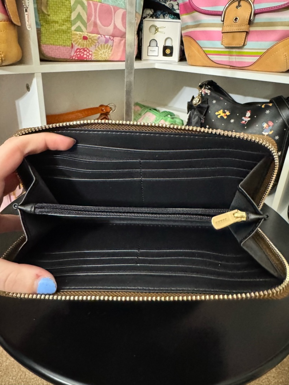 Coach Camo Rose Long Zip Wallet - Picture 6 of 6